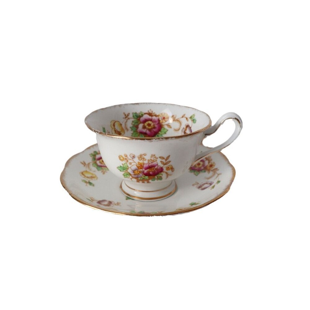 Royal Albert Tea Cup and Saucer Evesham Flower Floral Vintage Teacup
